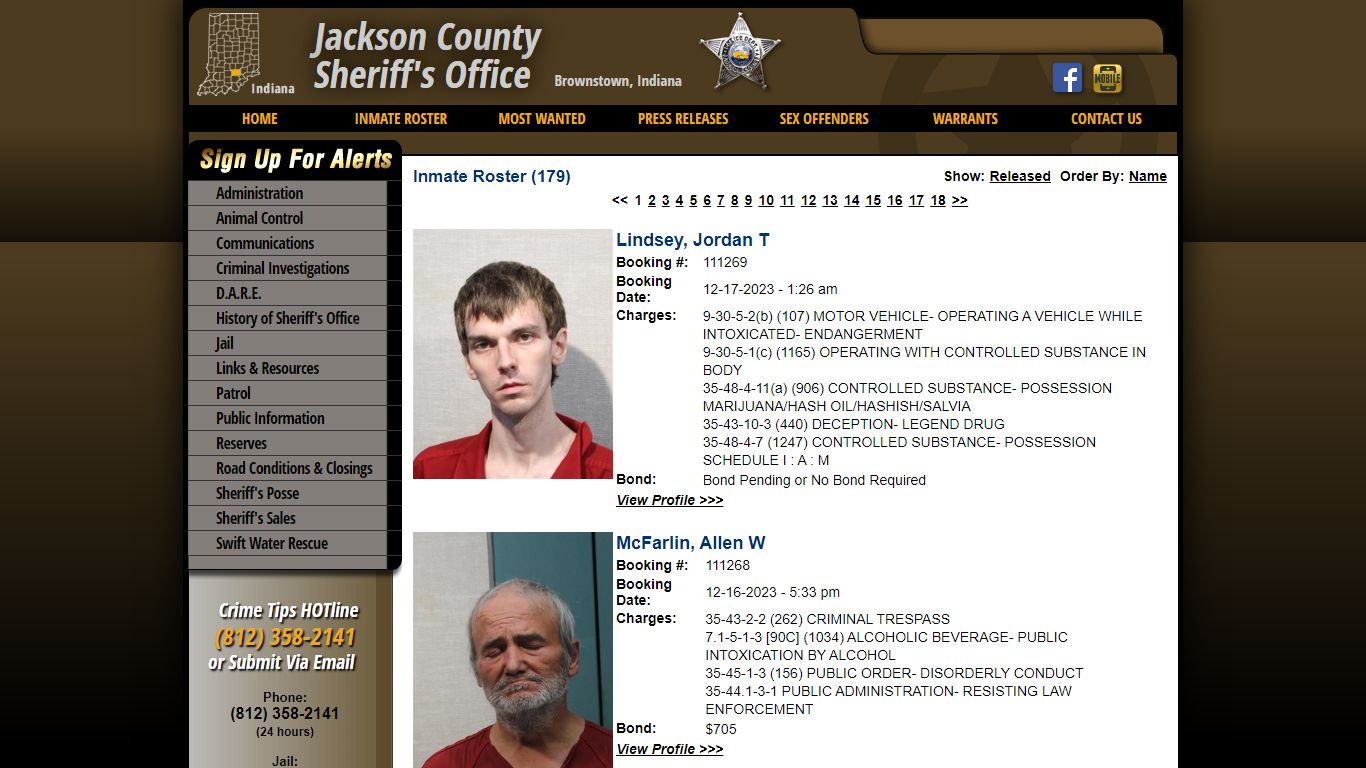 Inmate Roster - Current Inmates Booking Date Descending - Jackson ...